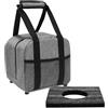 Generic Borsa da bowling per 1 palla, compatta, elegante, facile da trasportare | Borsa per palla da bowling con supporto imbottito per palline, compatta, elegante, piccolo scomparto per accessori