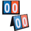 TOPBATHY 2 Pezzi Tabellone Segnapunti Basket Manuale a Due Cifre, Portatile | Pvc, Doppia Faccia Regolazione Rapida, per Arbitri e Insegnanti, Due Unità per Casa e Trasferta