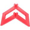 HEMOTON Supporto da Pavimento per Bicicletta Bilanciata 10-12 Pollici Rosso | Struttura Autoportante Base Sicura, per Ruota Anteriore, Cortile e Area Giochi, Plastico PC