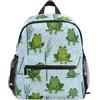Generic Borsa Frogs Pattern Zaino Escursione alta capacità | Capiente Zaini Multitasche Zainetti Elementare Asilo