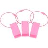 BESPORTBLE 3 Pezzi Clip per Disco in Plastica PE Rosa con Cavo Metallico | Trasporto Rapido e Ordine Compatto, per Borse Cinture Anelli e Moschettoni, Uso All'aperto