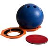 Generic Robusta palla da bowling, supporto per tamponi abrasivi, scaffale per la | Innovativo supporto abrasivo per bowling, robusto, per allenamento a casa, palestra, garage, cantina