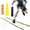Generic Scaletta per allenamento di velocità e resistenza, 6 m | Attrezzatura regolabile di addestramento di calcio dell'attrezzatura di addestramento di calcio per gli adolescenti dei