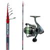 Kolpo Combo Canna Bolognese e Mulinello, Pesca con Galleggiante, 5,00 m, Carbonio Alto Modulo, Combacta BSS + Nanga