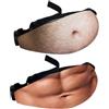 Generic Regalo divertente per gli uomini, marsupio a forma di pancia da birra, marsupio a forma di pancia, borsa per papà con cintura regolabile, regalo novità per lui, Divertente, 2 pezzi