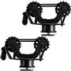 Aundhegrtt Supporto Pagaia Kayak Spazio Esterno Doppio 12x7cm | Colore Nero; Materiale Plastica+Gomma; confezione 2 pezzi; montaggio esterno al binario; misura 12x7cm.