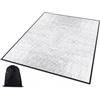 SJDOFU Tappetino da campeggio in alluminio, isolante in alluminio, 200 x 150 x 0,3 | Viene fornito con custodia nera per escursionismo, picnic, sopravvivenza, spiaggia, campeggio