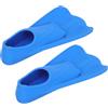 SUPVOX Pinne da Nuoto per Silicone, Corte e Leggere per Allenamento | Design Ergonomico Drenaggio Rapido, Suola Antiscivolo, per Pratica in Piscina e Viaggio, Blu Xxs