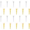 SOESFOUFU Tee da Golf 6,2cm 20 Pezzi Trasparente in Plastica a Corona | ABS e Pe, Contatto a Bassa Frizione, Migliora Precisione, per Palline e Tappeto Verde Stili multipli