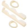 Abaodam 2 Set Strumento per Riparazione Punta Stecca Biliardo | Plastica Beige, Sostituzione Rapida della Punta, per Stecche Snooker e Pool, Manutenzione in Sala Biliardo