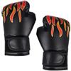 HEMOTON Guanti da Boxe Adulti per Allenamento, Kickboxing e Sparring | PU ed Eva, Chiusura a Strappo Regolabile, Forma Anatomica Curva, Polsino Ampio, Nero
