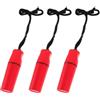 BESPORTBLE 3 Pezzi Contenitore Sigillato Mini Cordino, Rosso, Plastica | Struttura Cilindrica Chiusura a Vite, Superficie Opaca Antiscivolo, per Kayak e Navigazione