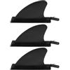 TOYANDONA 3 Pezzi Pinna per Tavola da Surf 4,5 Pollici Staccabile Nera | Compatibile Modelli Sup e Tavole Gonfiabili, Installazione Rapida, PVC Resistente, Migliora Manovrabilità