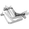 ULTECHNOVO 6 Pezzi Clip Molla Pulsante per Pagaie da Kayak in Acciaio Manganese Presa Ergonomica e Fissaggio Rapido, Adatta per Pali da Tenda e Correnti Turbolente