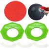 Generic Supporto per cuscinetto abrasivo per palla da bowling, 2 pezzi, superfici | Supporto per levigatrice per palla da bowling, per uomini, donne, ragazzi, ragazze, ragazzi, ragazzi, figli, figlia, famiglia