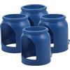 Beaupretty Cappuccio Protettivo Fisso Blu 4 Pezzi per Valvola Bombola Ossigeno | Plastica, Struttura Chiusa e Compatta, per Trasporto e Reparti Ospedalieri, Protegge da Urti e Deformazioni