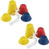 LWMLWM Set di 2 Tee da Golf Jumbo in Gomma, 8 Pezzi Inverno Tee Golf Gomma, Winter Golf Tee, Tees in Gomma Jumbo da Golf