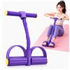 Wennicy Fascia di Resistenza con Maniglie, Elastici Palestra 6 Tubi - Full Body | Fasce Di Resistenza Con Maniglie Per Allenamento A Casa Attrezzo Per Addominali 6 Tubi Yoga Pilates HIIT Palestra Full Body