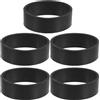 HEMOTON 5 Pezzi Gomma Fascetta di Fissaggio Subacquea 32mm Nera per Cinghia | Gestione Ordinata del Tubo, Uso Tecnico in Immersione, Adatto a Stage Bottle e Imbracatura