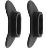 Alipis 2 Pezzi Protezione Labbra per Immersioni Subacquee in Silicone Nero | Copertura Leggera per Boccaglio Scuba e Snorkel, Isolamento Termico, Difesa da Punture