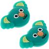 BESTOMZ 2 Pezzi Ammortizzatore da Tennis Koala in Silicone Verde | Compatibilità, Assorbimento Urti, Leggero e Portatile, Migliora Comfort di Gioco