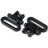 GUGULUZA 2 staffe per cinghia da 3,17 mm, chiusura rapida, in acciaio, per | QD Sling Swivel, occhiello per fucile, per cintura di fucile, bigambe, viti pali in legno