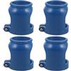 BESPORTBLE 4 Pezzi Cappuccio Protettivo Fisso Blu per Valvola Bombola Ossigeno | Design Chiuso e Compatto, Plastico, per Laboratori e Reparti Ospedalieri, Montaggio Sicuro
