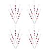 CORHAD 25 Pezzi Tee da Golf Patriottico in Plastica ABS Bandiera USA | Accessori da Golf per Allenamento e Simulatore, Supporta Swing Precisi, Design a Strisce Rosse Bianche Blu