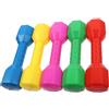 Ameble Set di 5 manubri colorati per bambini, pesi per allenamento sensoriale per la scuola materna e prescolare, giocattoli per esercizi in plastica leggera con impugnatura liscia, divertimento fitnes