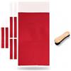 rockible Set per La Pulizia del Biliardo Composto da Feltro Rosso Pettinato, Panno da Biliardo, Manico in Legno, Setole Senza, Set da Gioco