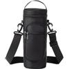 Generic Manicotto isolante in tessuto Oxford con tracolla regolabile termica, borsa a tracolla per bottiglia d'acqua, Nero , 2L, Classico