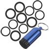 FRCOLOR Portachiavi Bombola Sub O-Ring, Set Portatile Blu | Rame e Gomma, Leggero, Portachiavi Incluso per Piscina e Snorkeling