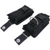 QuxetlRyz Tasca per Pesi da Sub Borsa da cintura for pesi sub 2 pezzi | Tasche di ricambio for cintura for pesi da immersione in nylon nero 22,5X15X5 cm