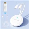 Quanlex Trasmettitore e ricevitore HDMI wireless USB-C e mirroring dello schermo | Adattatore per display wireless per iPhone, iPad e laptop a TV HDMI, monitor o proiettore per riunioni