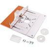 KESOTO Piatto Fresatrice Legno Piastra Inserto Tavolo Base Guida Rettificato E Supporto Lineare per Tracciature Accurate E, Grande Piastra In Alluminio + Piastra Scorrevole