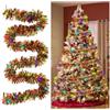 mumisuto Ghirlanda di Natale Tinsel, Ghirlanda Natalizia per Albero con 5M Stringa Luminosa Colorata, Festoni Albero di Natale per Decorazione Dell'albero di Natale (1 Pezzi, 5M)