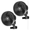 AC Infinity CLOUDRAY S9 - Ventola con clip per tenda da coltivazione, 23 cm, con motore CE ridisegnato a lunga durata, 10 velocità del vento dinamiche personalizzate e oscillazione a 10 livelli, per