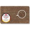 Astra Zerbino antiscivolo per interni - Marrone/Beige/Nero 60x100cm rettangolare | Robusto Tappeto interno Tappetino antisporco sostenibile lavabile Idrorepellente per lo sporco Zerbini facile da pulire