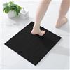 Homaxy Tappeto da bagno in ciniglia, antiscivolo, 43 x 43 cm | Tappetino da bagno assorbente, lavabile in lavatrice, durevole, morbido e confortevole