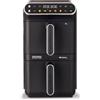 Ariete 4640/10 Air Fryer Vertical DUO, Friggitrice ad aria doppia verticale, 2460W, 11L, Due cestelli, Sync e Dual, 6 programmi, Funzione Grill, Fino a 200°C