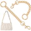UNICRAFTALE 2 pz Catena per Borse In Lega Oro Chiaro Catene di Prolunga per Borse Catena per Borsa Da 16 cm Prolunga per Tracolla In Metallo con Anello A Molla e Moschettone Girevole