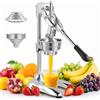 wowspeed Spremiagrumi Manuale Professionale Spremi Melograno a Leva, Commerciali Spremi Lime, Robusto Spremiagrumi per Arance Limoni Melograno Pompelmi, Argento