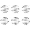 Polly Online 6 sfere shaker di grandi dimensioni in acciaio inox per frullati proteici, frullati, shaker e frullatore (diametro 5,6 cm)