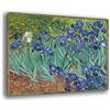 Printerland Quadri Moderni Stile VAN GOGH Iris fiori Quadro moderno da Parete XXL grande Stampa su tela Canvas Decorazione Murale muro Soggiorno Arredo Camera da letto Cucina printerland.it (30x40 cm, 6)