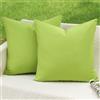 Kiatuniya Federe Cuscini Divano 50 x 50 Verde all'Aperto Copricuscini Impermeabile Federe per Cuscino Decorativi Moderni per Giardino Balcone Esterno Divano Soggiorno Letto Decorazioni, 2 Pezzi