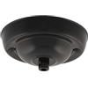 ElekTek Rosone da soffitto con serracavo con diametro 108 mm Finiture metallizzate colori verniciati a polvere per accessori di illuminazione a sospensione Nero Jet