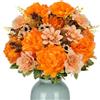 Zythrem 14 Rami Fiori Finti Autunnali Fiori Artificiali Crisantemo 2 Mazzi | Fiori Finti Ortensie Decorazioni Autunnali Fiori Finti per Centrotavola Cimitero Matrimonio Balcone Vaso Casa