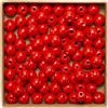 Wambere 200 perline di legno colorate da 14 mm, con foro, in legno di loto, rotonde, naturali e non trattate, per fai da te, gioielli, collane, colore rosso