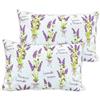 HOUSE ART LIFE Set di 2 Federe per cuscino 40x60 cm Federa cuscino letto cotone Copricuscini divano Morbido decorativo fodere con cerniera Decorazioni casa Fantasie colorate e varie