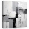 WallArena Stampe su tela 80x80 cm | Opera d'arte astratta grigia, stampa su tela, immagine su tela, dimensioni: 80x80 cm (LxA) - pezzo unico su tela.